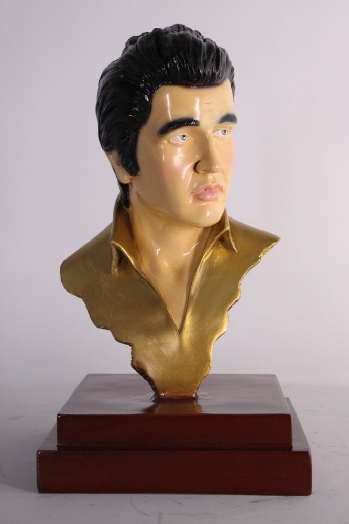Elvisbeeld op voet 41 cm - elvis beeld
