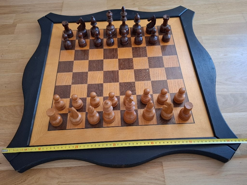 Groot SCHAAKSPEL (64 x 64 cm) - Schaken, Ophalen, 500 t/m 1500 stukjes, Gebruikt, Schaken