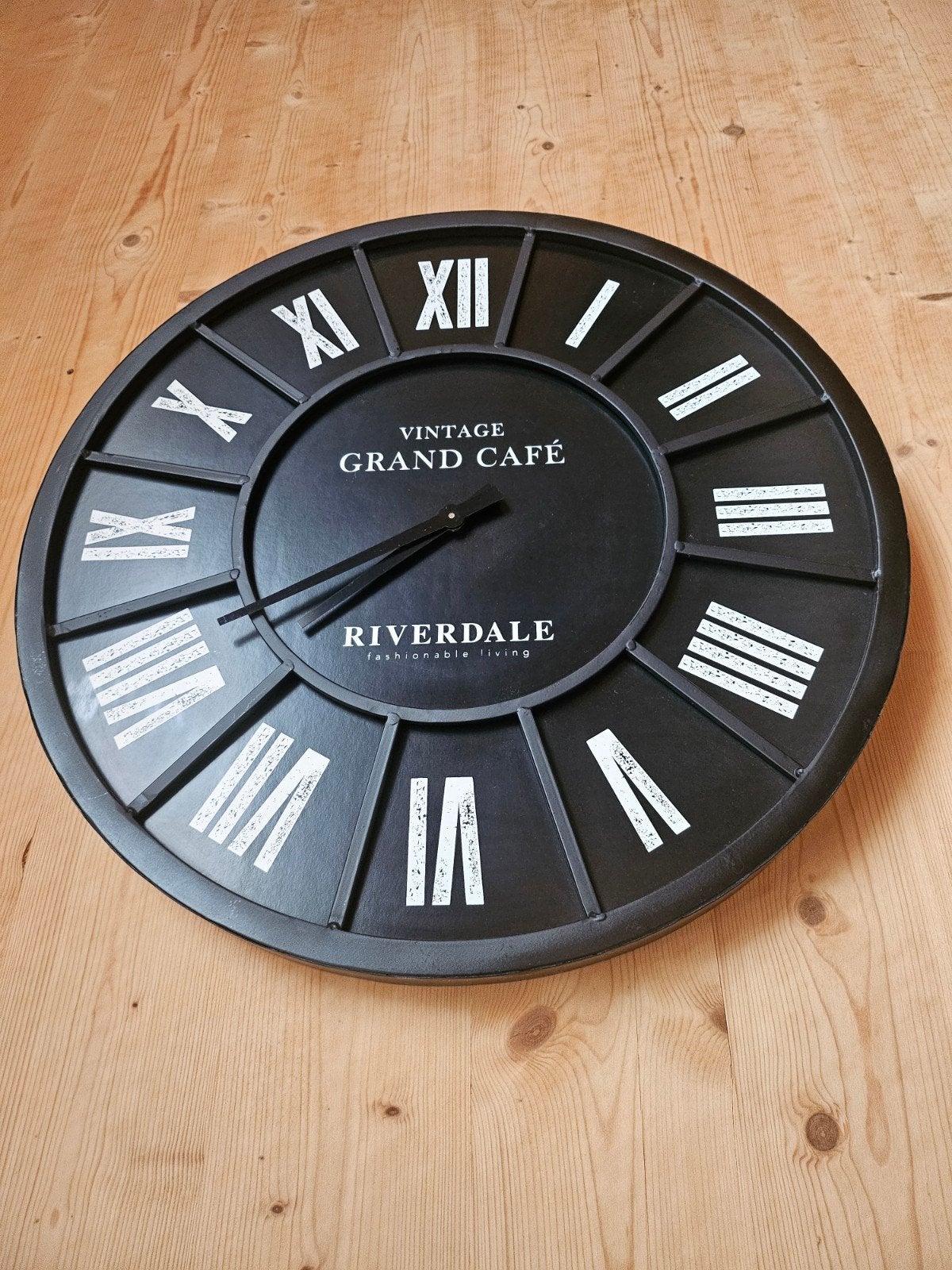 Grote Riverdale Wandklok - Vintage Grand Café, Ophalen, Wandklok, Vintage, Analoog
