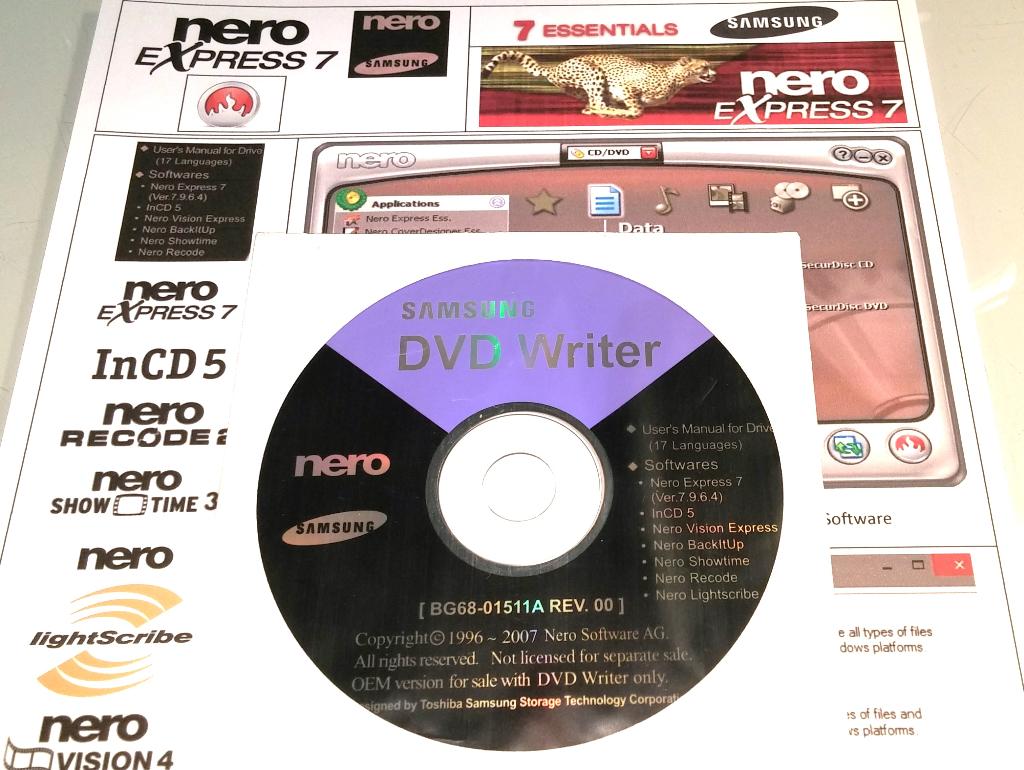 Nero 7 DVD Brand Burning Rom Software Bundel NL 7.9.6.4 OEM
