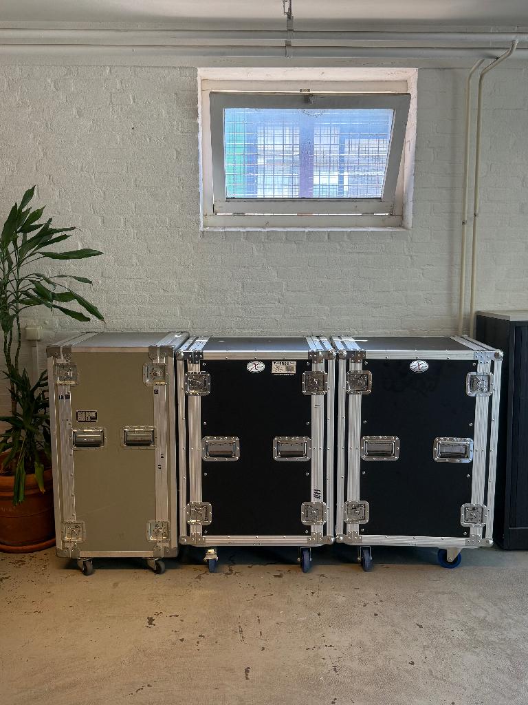 Professional Amp / Equipment Rack Flight Cases with Casters, Ophalen, Gebruikt, Overige instrumenten, Flightcase