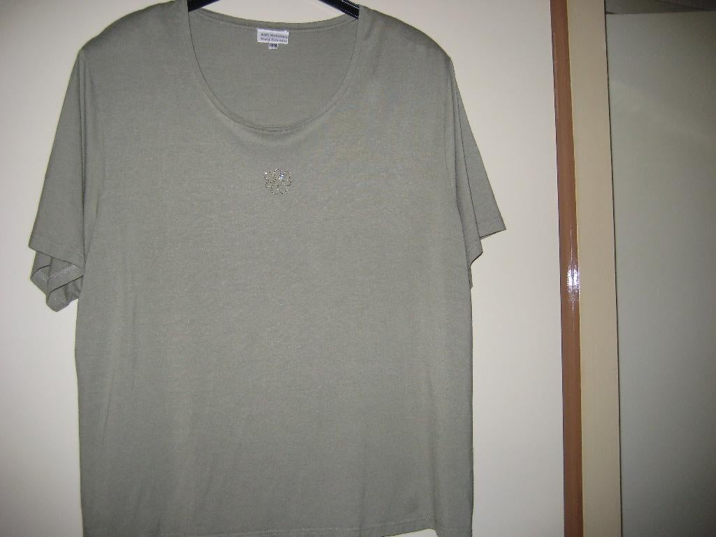 Groen shirt, 48/50, AWO Heinsberg, Maat 46/48 (XL) of groter, Ophalen of Verzenden, Zo goed als nieuw, Korte mouw