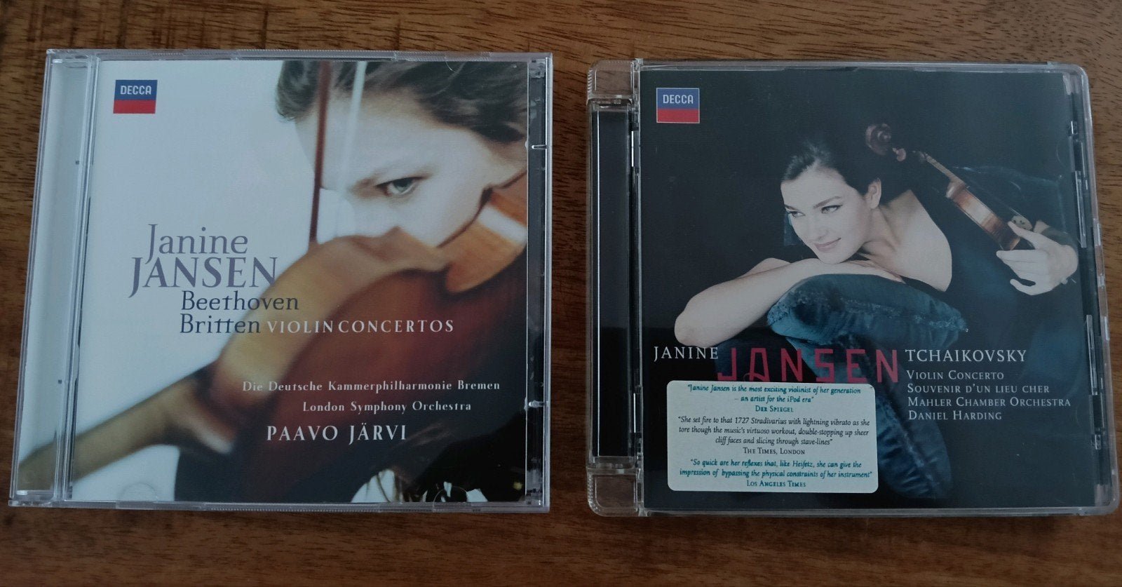 Janine Jansen Vioolconcert: Beethoven,Britten,Tchaikovsky, Soloconcert, Inclusief doosje, Ophalen of Verzenden, Zo goed als nieuw