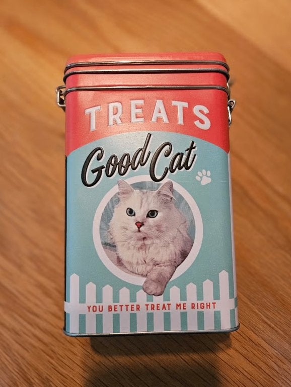 Kattensnoepjes blik vintage stijl, Ophalen, Nieuw