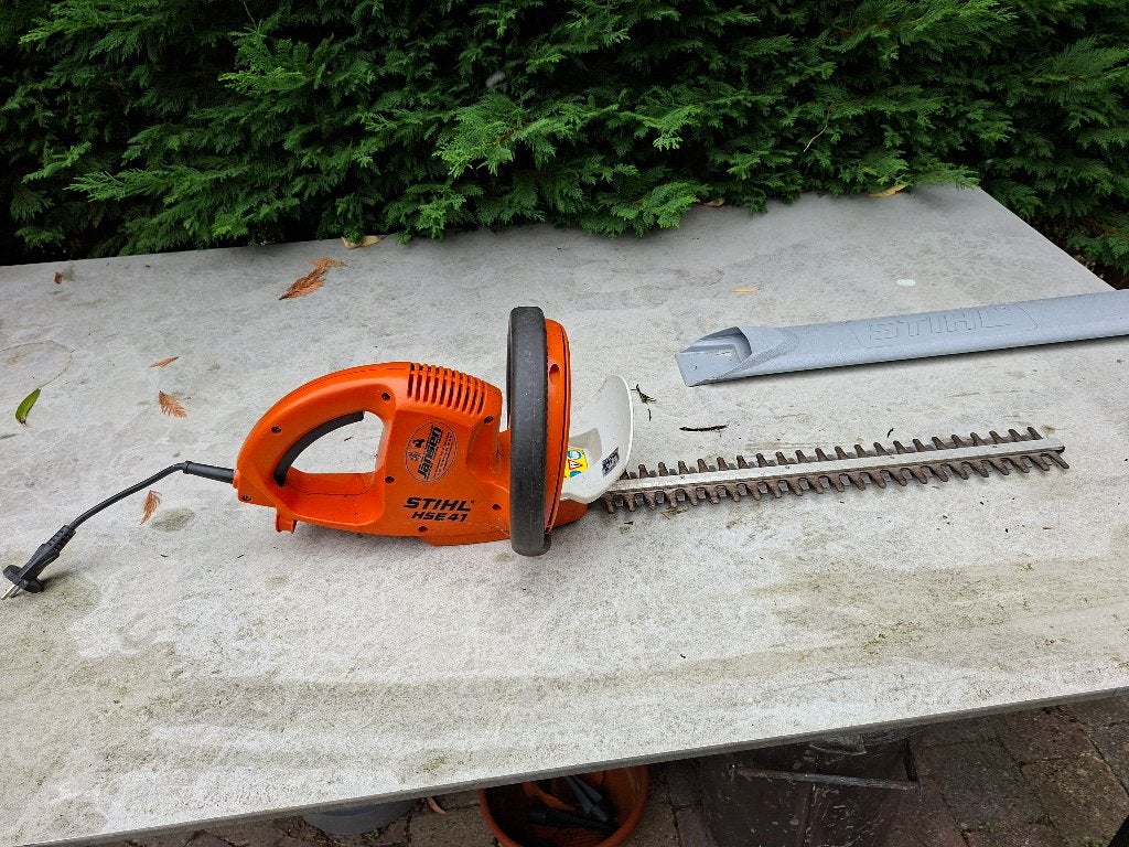 Electrische heggenschaar, Tuin en Terras, Heggenscharen, Ophalen, Gebruikt, Elektrisch, Stihl