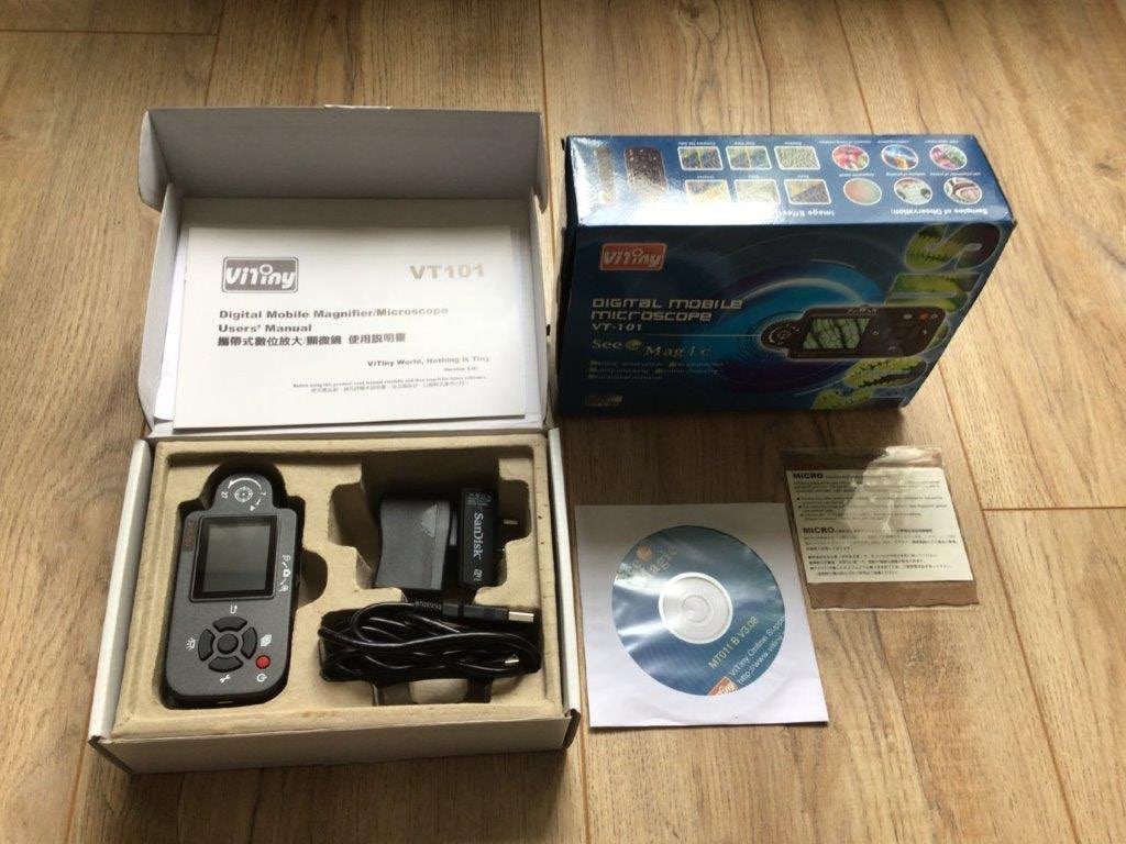 ViTiny VT-101 mobiele microscoop, Ophalen of Verzenden, Nieuw, Minder dan 400x, Biologische microscoop