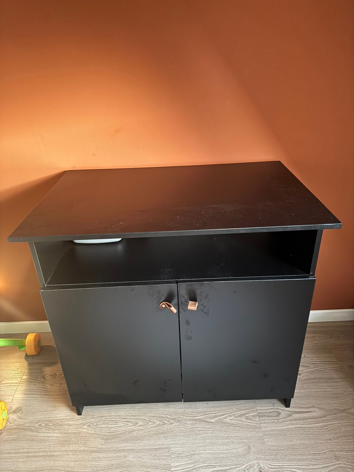 Zwarte commode, Ophalen, Zo goed als nieuw, 100 tot 150 cm