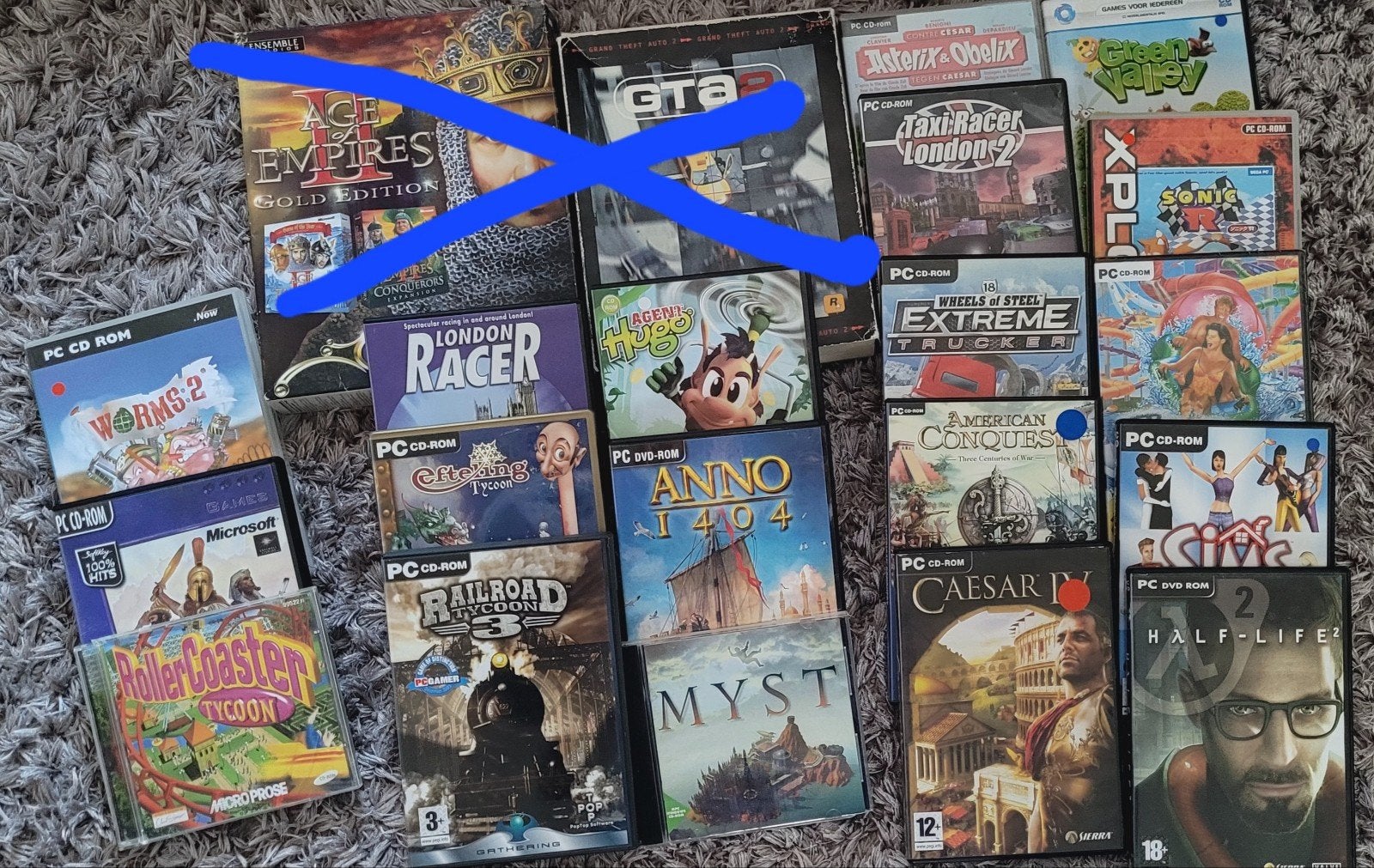 Computer spellen(o.a.age of empires, half life2, sims), Spelcomputers en Games, 1 speler, Ophalen of Verzenden, Zo goed als nieuw