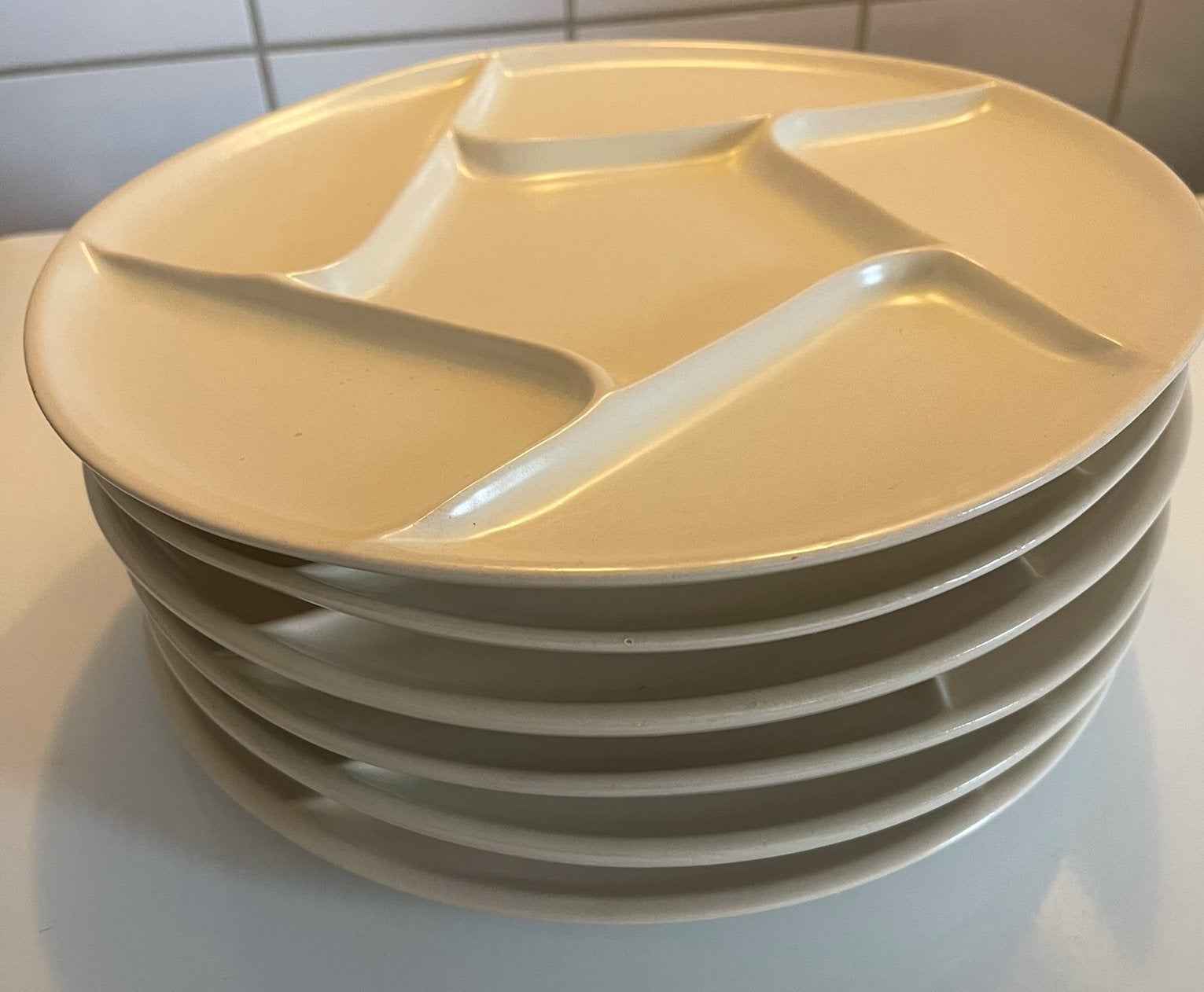 Fondue set met 6 borden en toebehoren - Ongebruikt, Ophalen, Zo goed als nieuw, Keramiek, Overige typen