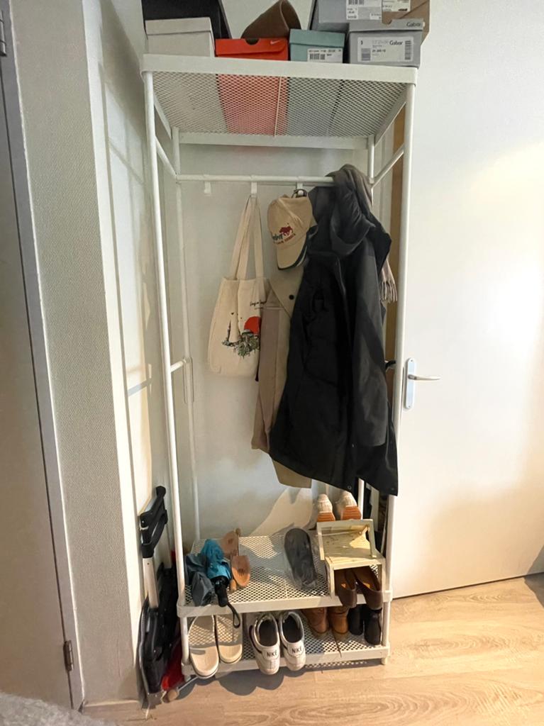 IKEA MACKAPÄR Kapstock | Coat & shoe rack, Huis en Inrichting, Wandkapstok, Ophalen of Verzenden, Zo goed als nieuw, Minder dan 100 cm