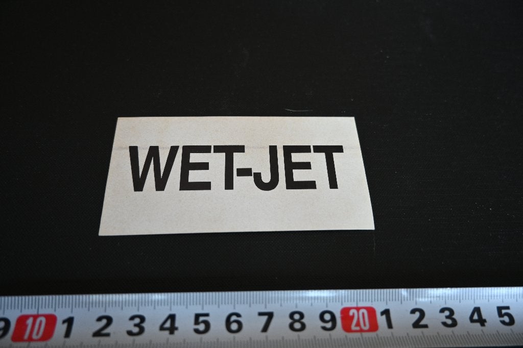 sticker WET - JET, Ophalen of Verzenden, Zo goed als nieuw