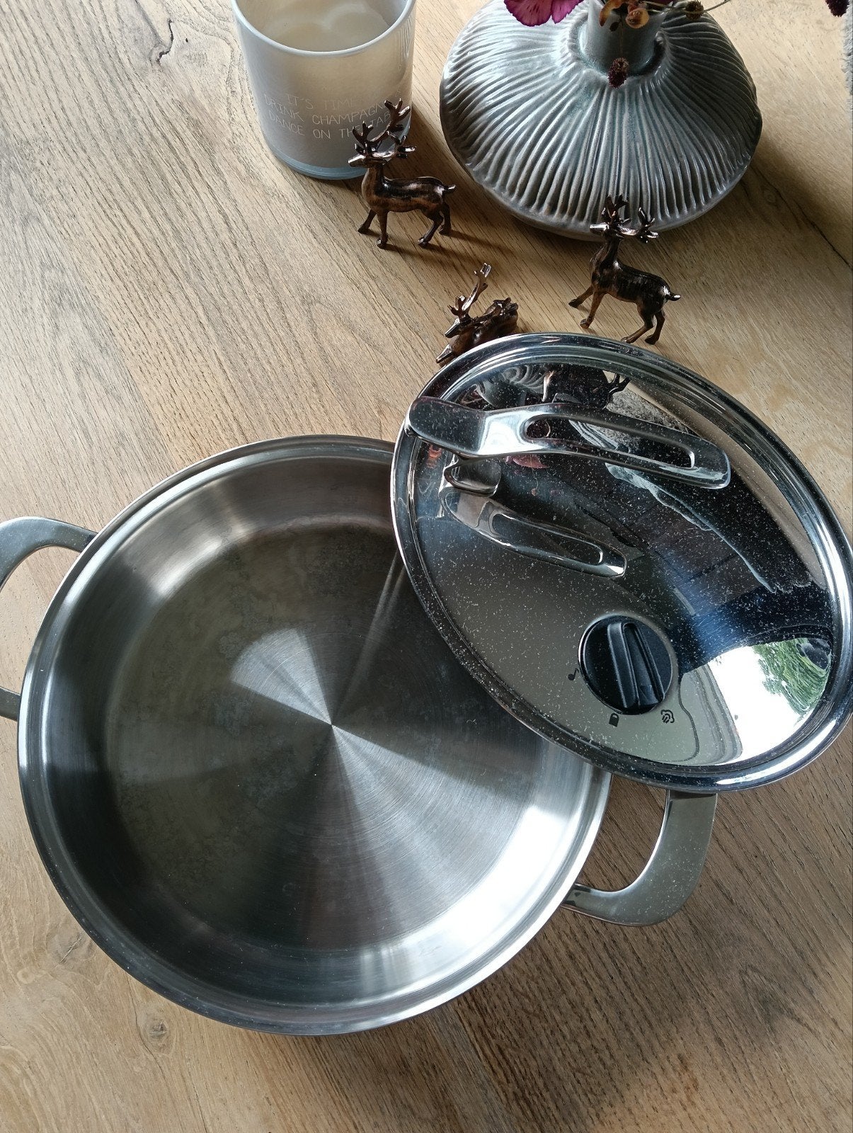 Tupperware stoompan, zgan, 1 x geprobeerd, Ophalen, Zo goed als nieuw, Kookpan, Overige merken