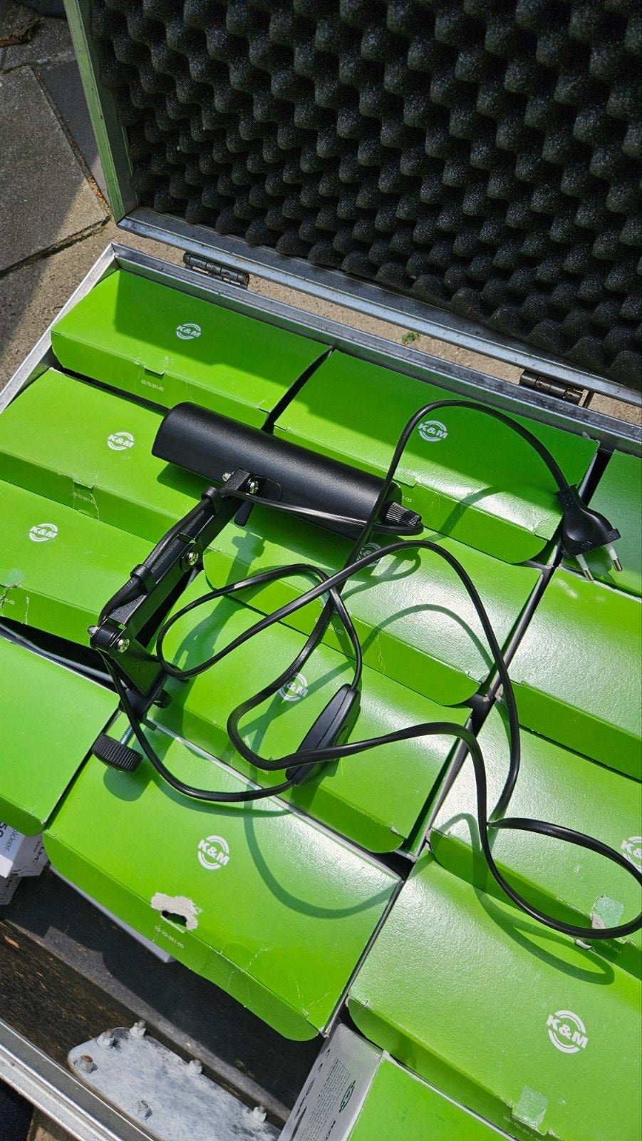 K&M lessenaarlamp met gloeilamp, Ophalen of Verzenden, Zo goed als nieuw
