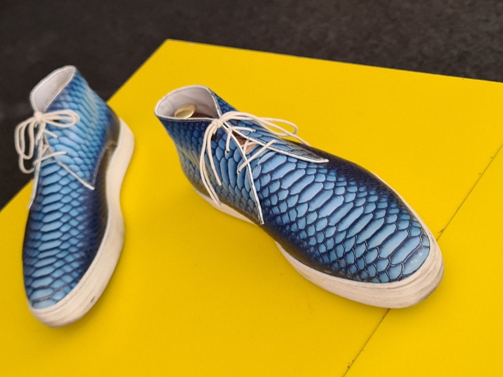 Floris Van Bommel half hoog schoenen met blauwe kleur 8/5, Kleding | Heren, Schoenen, Floris van Bommel, Zo goed als nieuw, Veterschoenen
