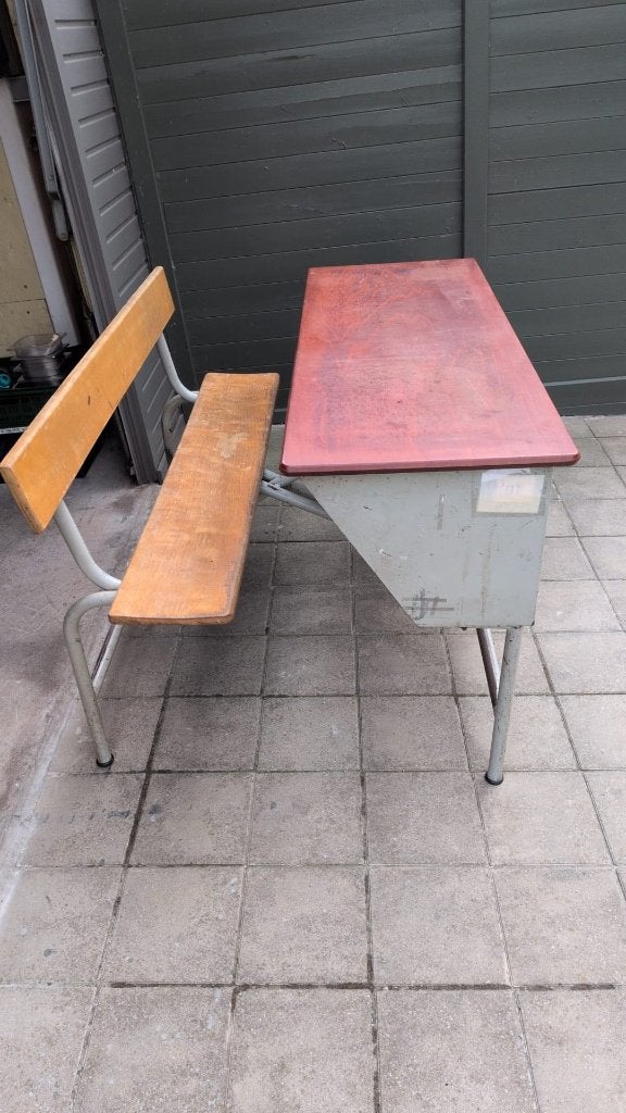 3 vintage, oude schoolbanken - 100€ per stuk, Ophalen