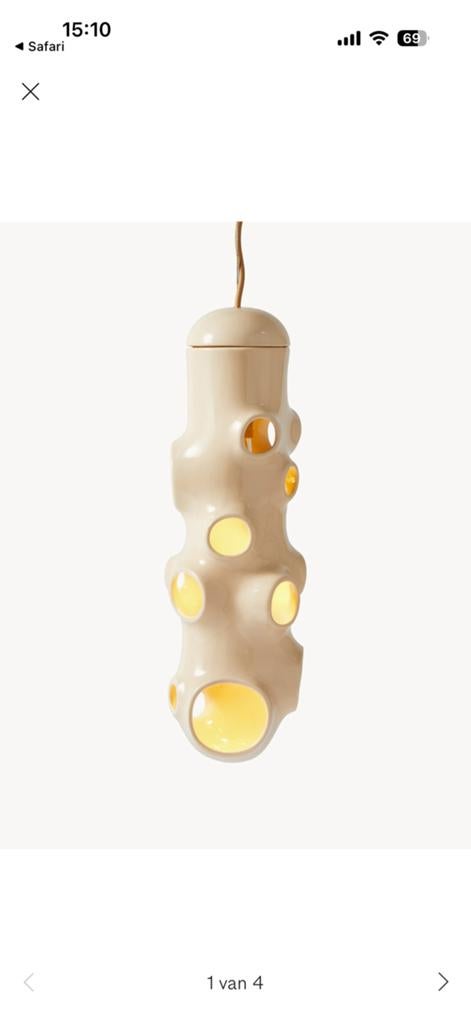 Nieuw: Originele Pols Potten lamp ‘Bulle’, Ophalen, Overige materialen, 50 tot 75 cm, Design
