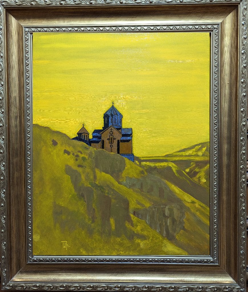 "Berglandschap" Schilderij, Verzenden