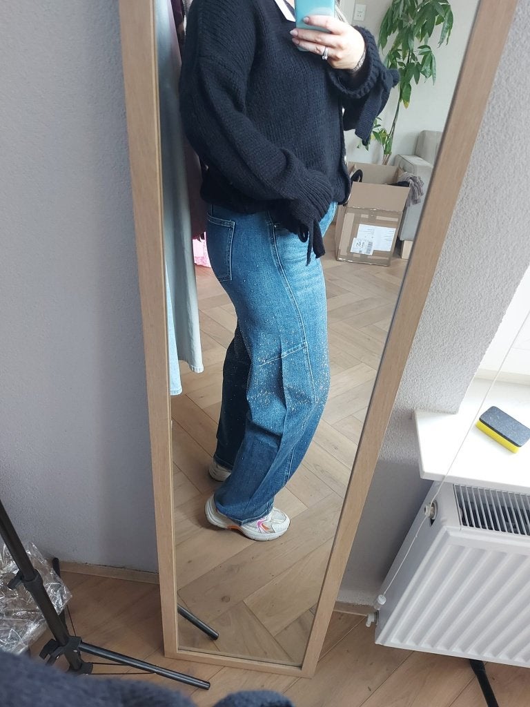 Glitter Balloon Jeans Dames | Maat 36 t/m 44 | Nieuw, Kleding | Dames, Blauw, Nieuw, Ophalen of Verzenden, Karostar