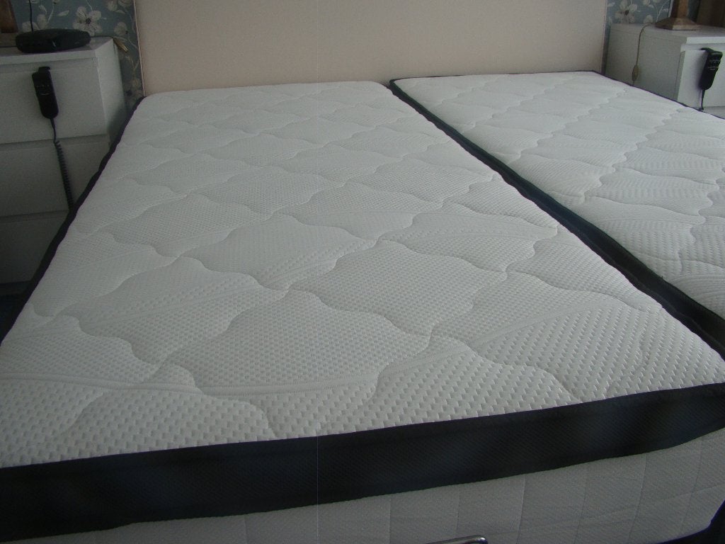 2 Felman Toppers 90 x 200 x 10 cm, Ophalen, 90 cm, Eenpersoons, Wit