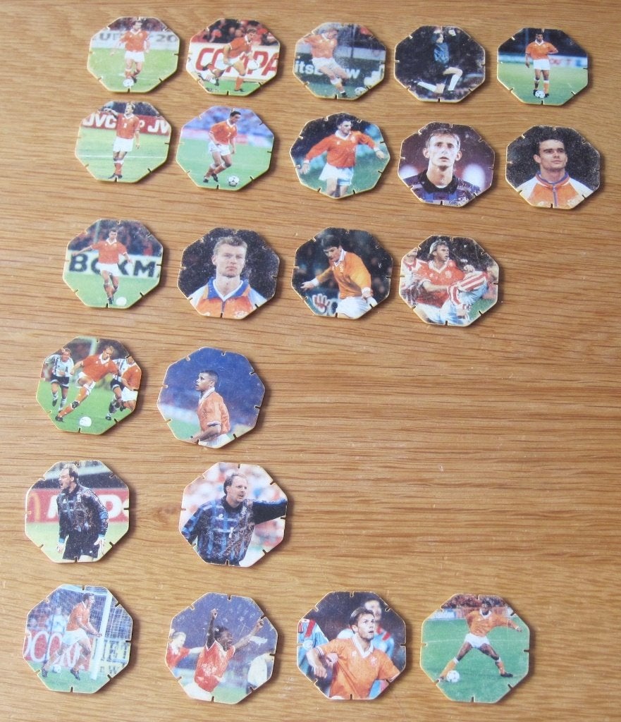 22 verschillende Flippo's - Oranje topshots - 1996, Verzamelen, Ophalen of Verzenden, Losse flippo's