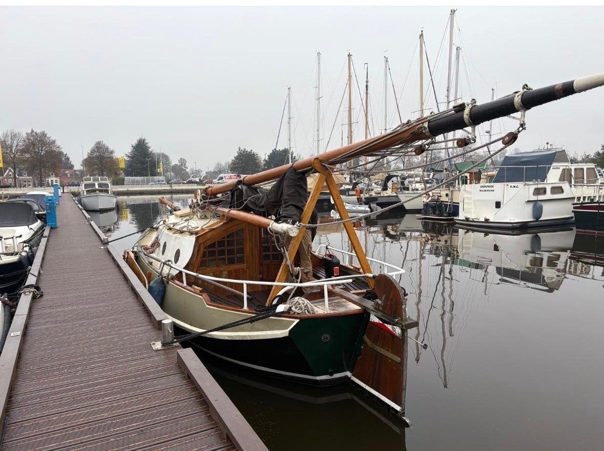 Platbodem Zeegrundel 7x2 m in goede staat, buitenkans!, Watersport en Boten, Ophalen, Binnenboordmotor, Diesel, 2 m