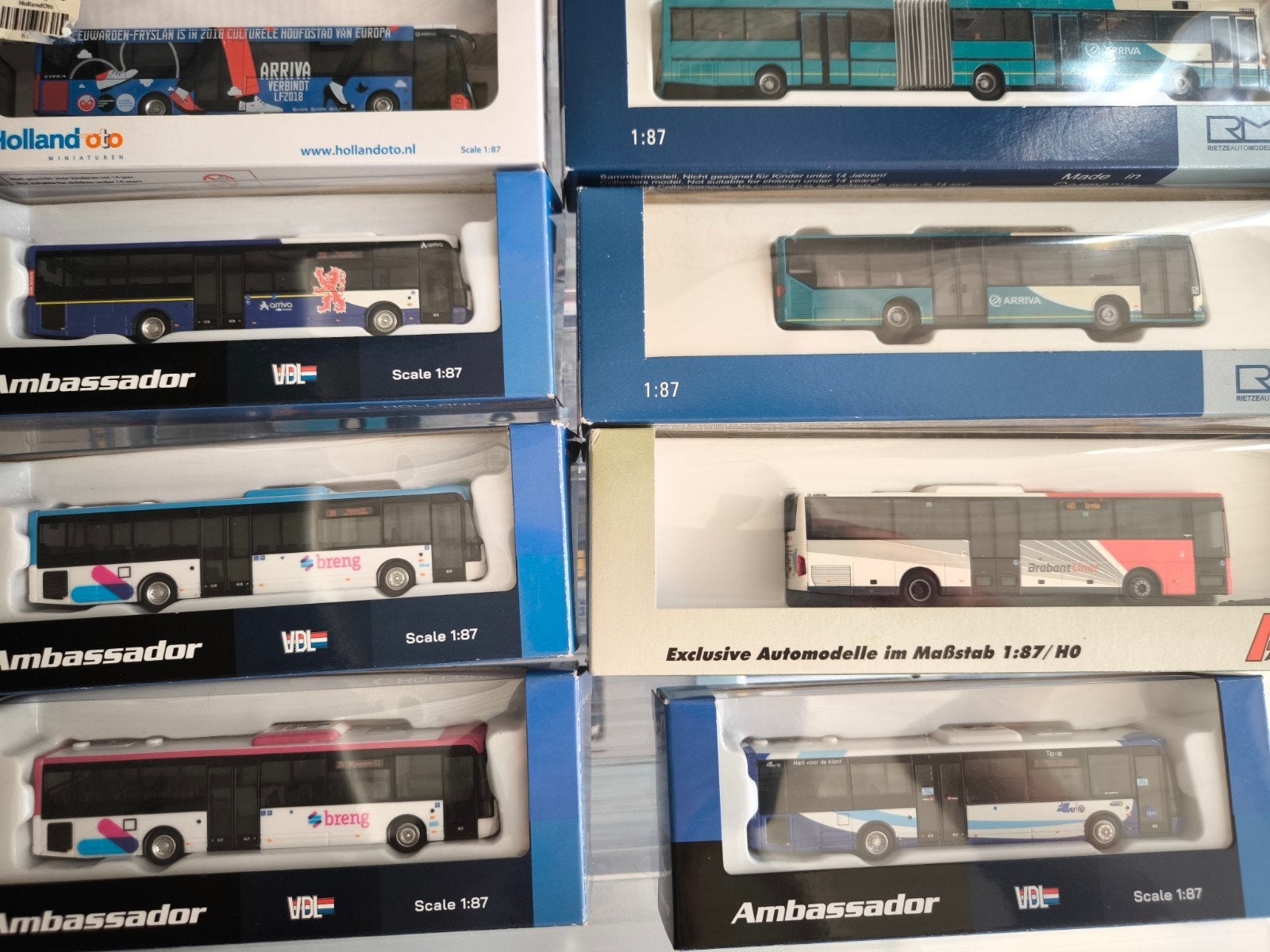 VDL Ambassador modelbussen schaal 1:87, Overige merken, 1:50 of kleiner, Verzenden, Overige typen