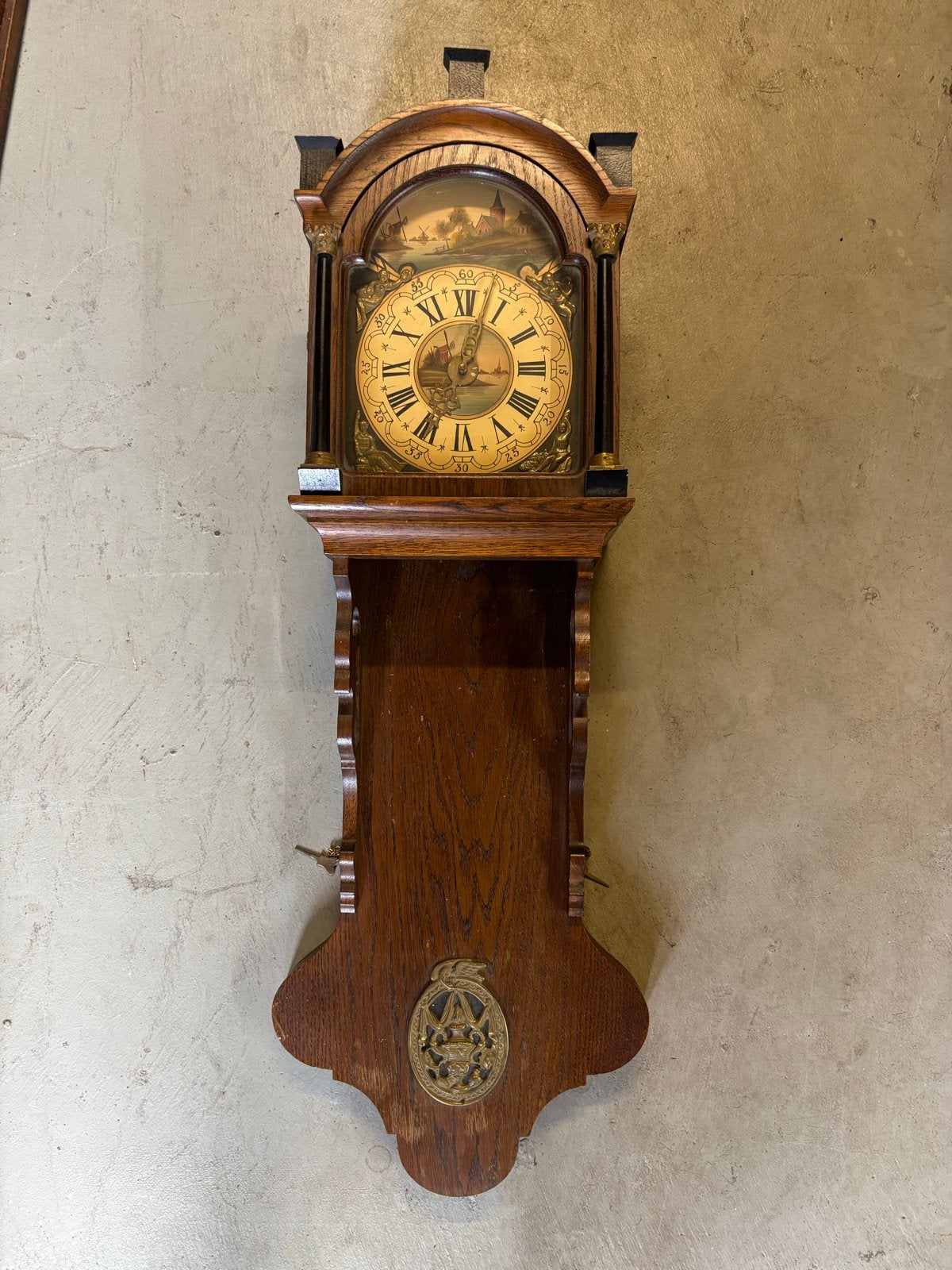 Orfac Friese staartklok – Kienzle uurwerk – vintage, Ophalen of Verzenden