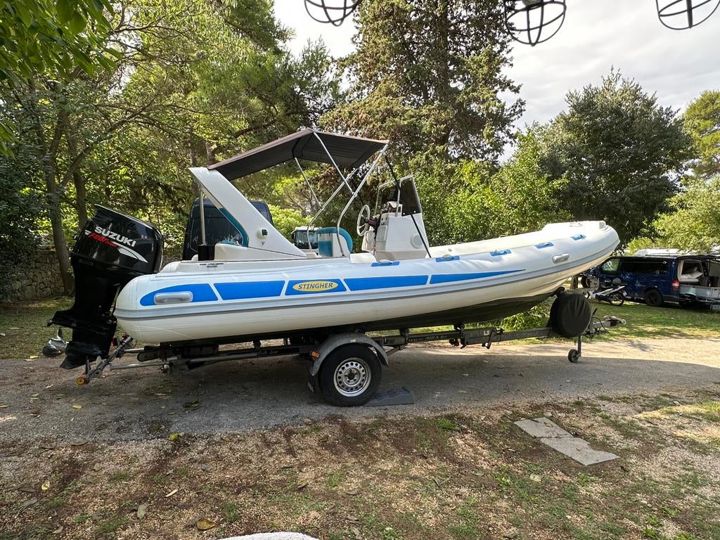 Rib Stingher 606 XS, Watersport en Boten, Gebruikt, 120 tot 200 pk, Benzine, Overige materialen