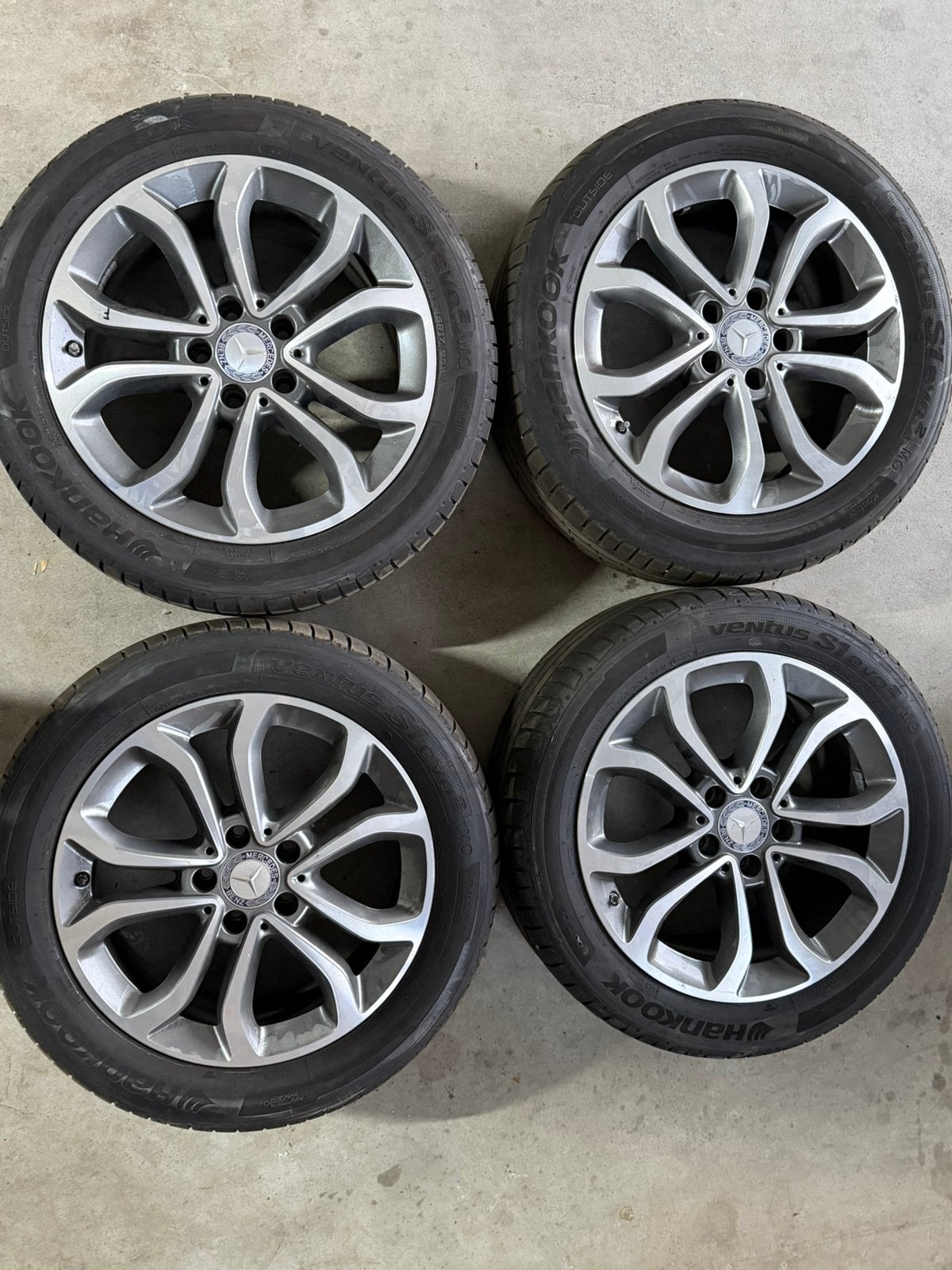 Mercedes C klasse wielen 17 inch, Ophalen, 17 inch, 225 mm, Zomerbanden