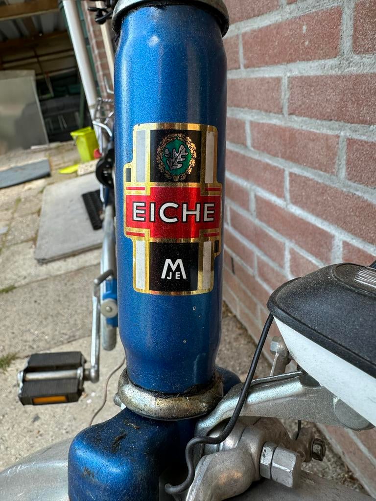 Vintage Eiche vouwfiets - Blauw, 20 inch, Minder dan 47 cm, Ophalen of Verzenden
