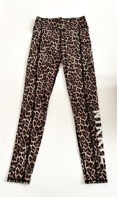 Z.G.A.N! Nikkie legging sportlegging panterprint 36, Kleding | Dames, Sportkleding, Verzenden, Zwart, Nikkie, Maat 36 (S)