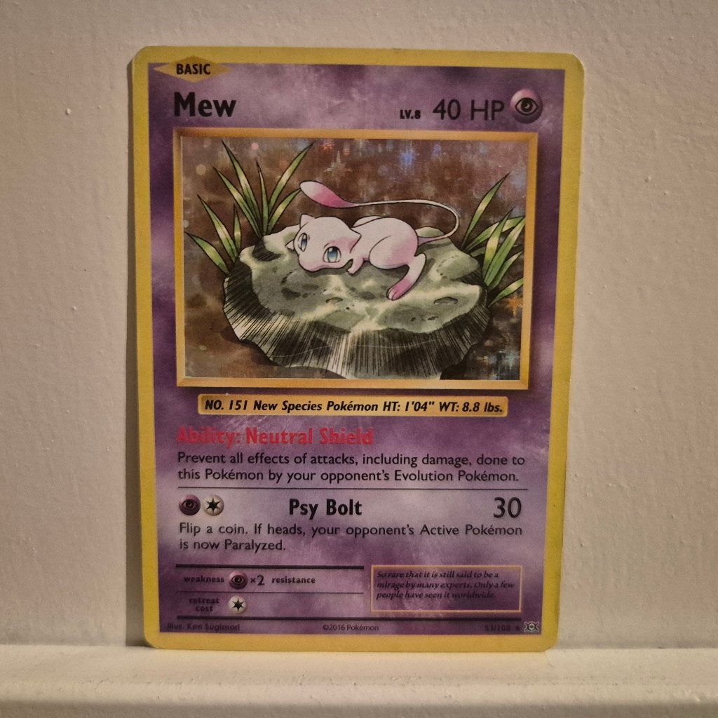 Mew EVO 53/108 - Pokémon, Ophalen of Verzenden, Zo goed als nieuw, Losse kaart