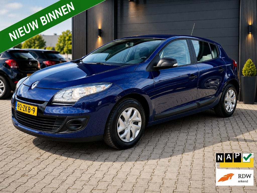 Renault Mégane 1.2 TCE Energy 2012 Blauw, Airco, RIJKLAAR!!, Voorwielaandrijving, Euro 5, Stof, 4 cilinders