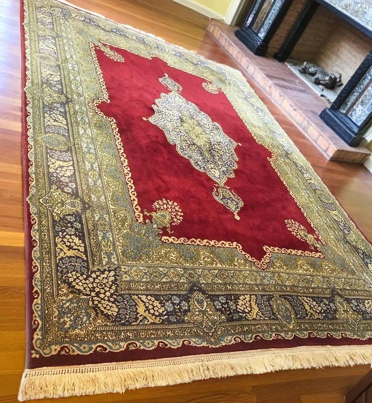 Groot Oosters wollen vloerkleed Perzisch tapijt Kirman