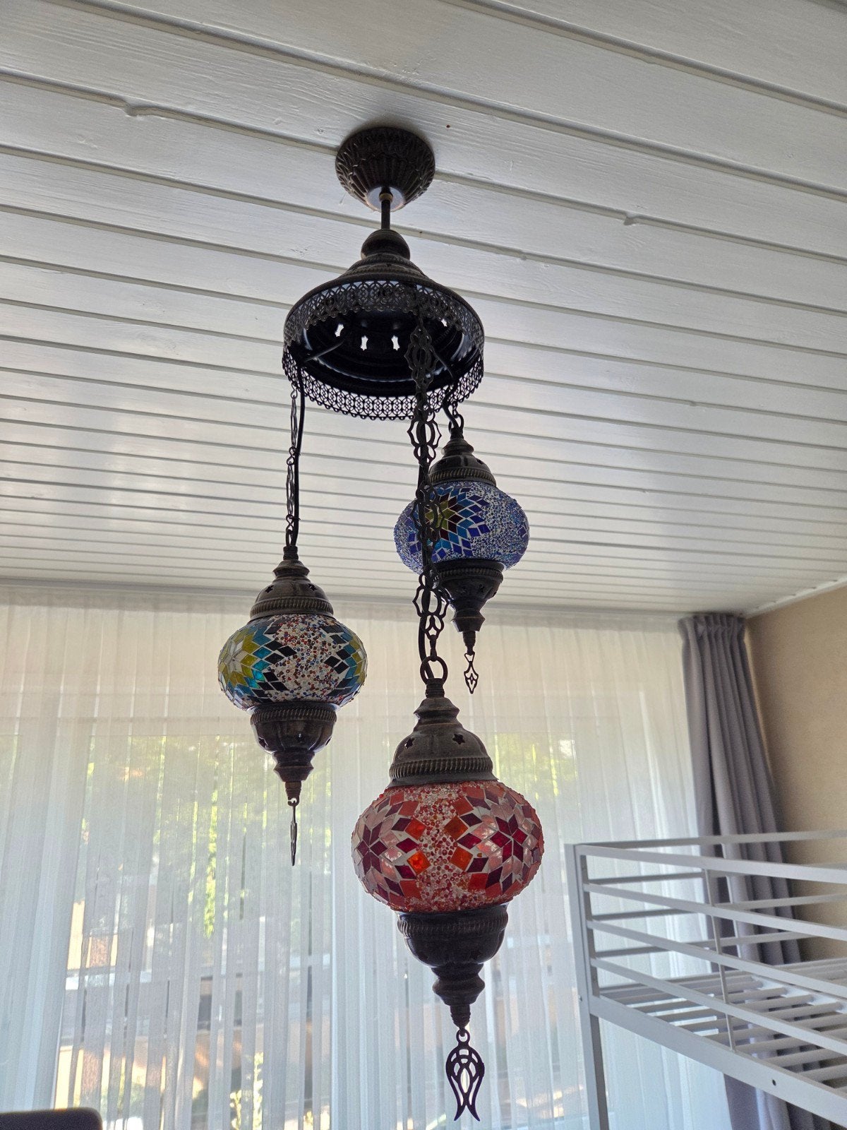 Oosterse Mozaïek Lampen: Hanglamp en Wandlamp, Ophalen, Overige merken, Gebruikt, Meerkleurig