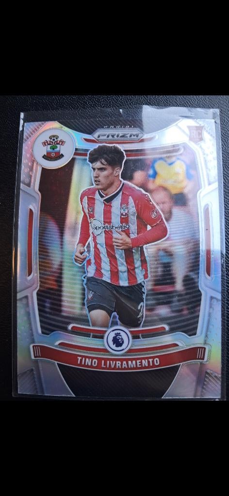 Tino Livramento - - Panini Prizm 21/22 Silver Rookie, Ophalen, Zo goed als nieuw, Buitenlandse clubs, Poster, Plaatje of Sticker