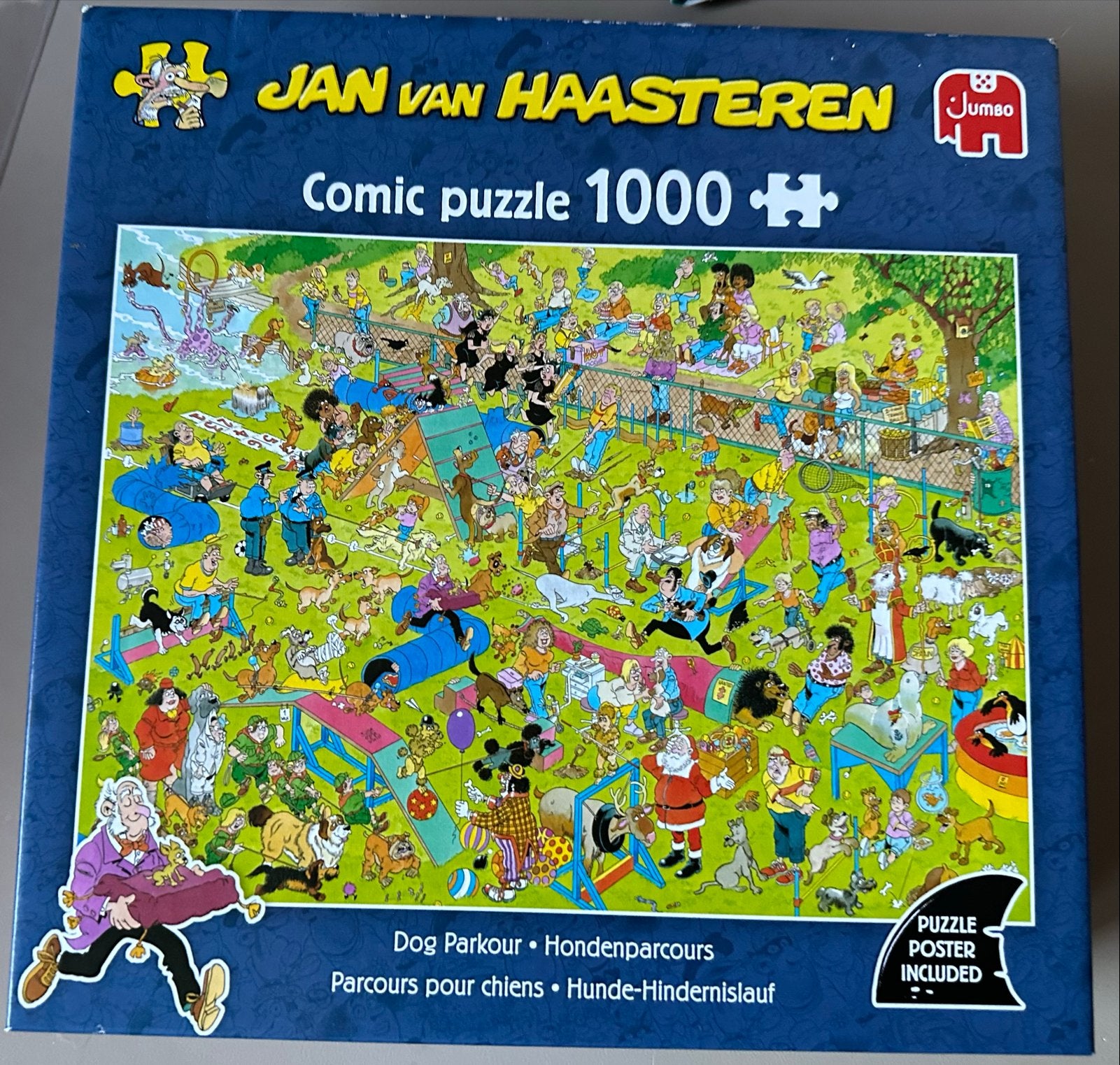 Jan van Haasteren puzzels 1000 stukjes € 10 per doos, Ophalen of Verzenden, 500 t/m 1500 stukjes, Zo goed als nieuw, Legpuzzel
