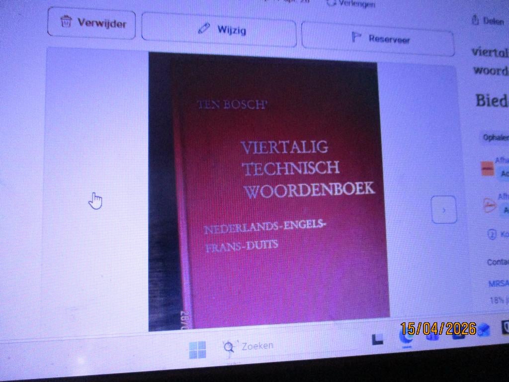 viertalig technisch woordenboek 9020112554 ##, Boeken, Ophalen of Verzenden, Gelezen, Overige uitgevers