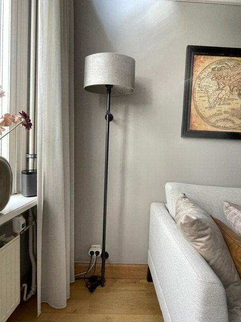 Design wandlamp Duran Archiflex zwart metaal, Huis en Inrichting, Lampen | Wandlampen, Ophalen, Zo goed als nieuw, Metaal, Zwart metaal