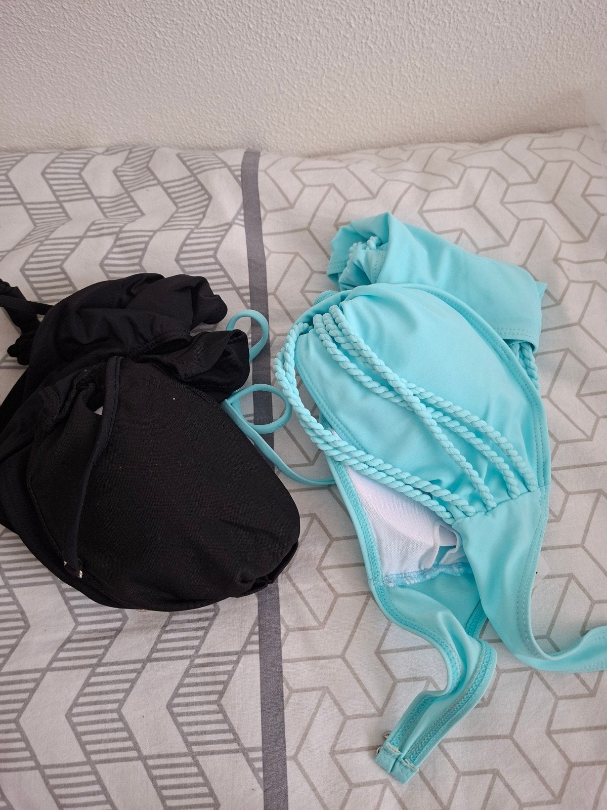 zwarte en blauwe bikini, Ophalen of Verzenden, Nieuw, Blauw, Bikini