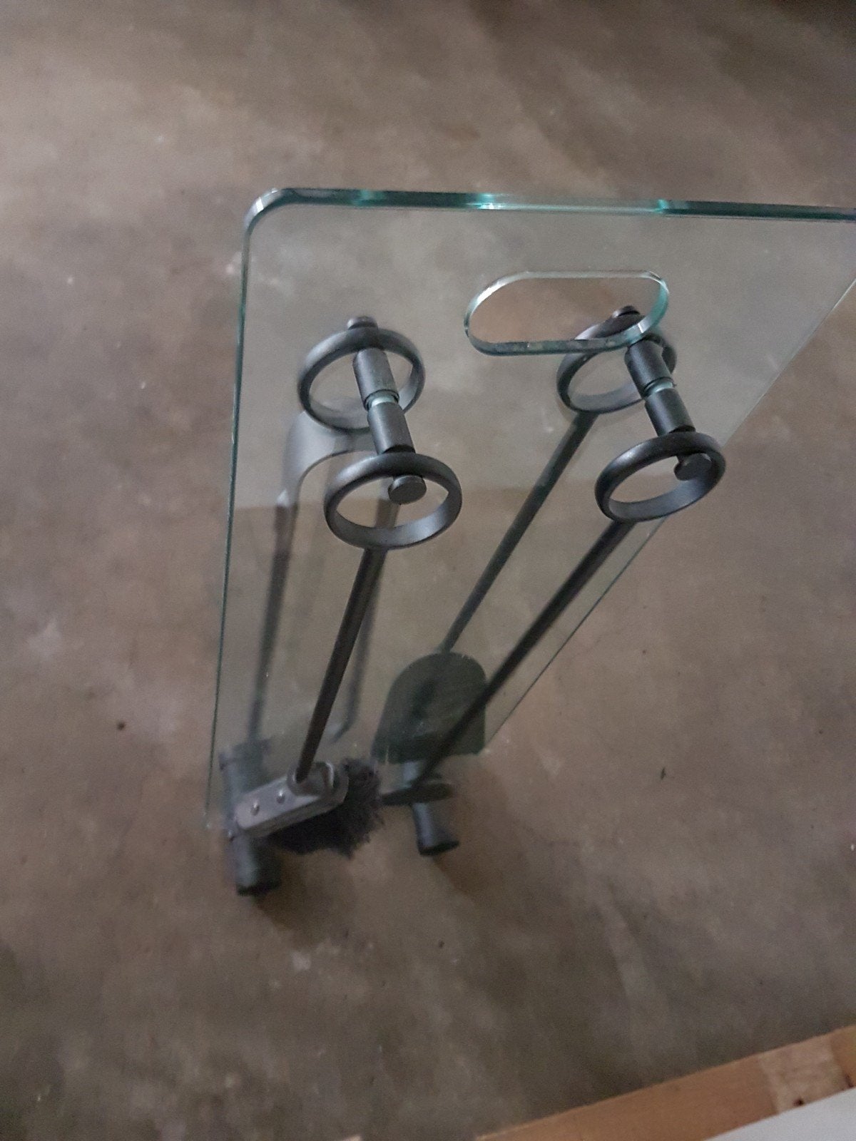 Kachel setje op glas, Ophalen, Houtkachel, Zo goed als nieuw, Vrijstaand