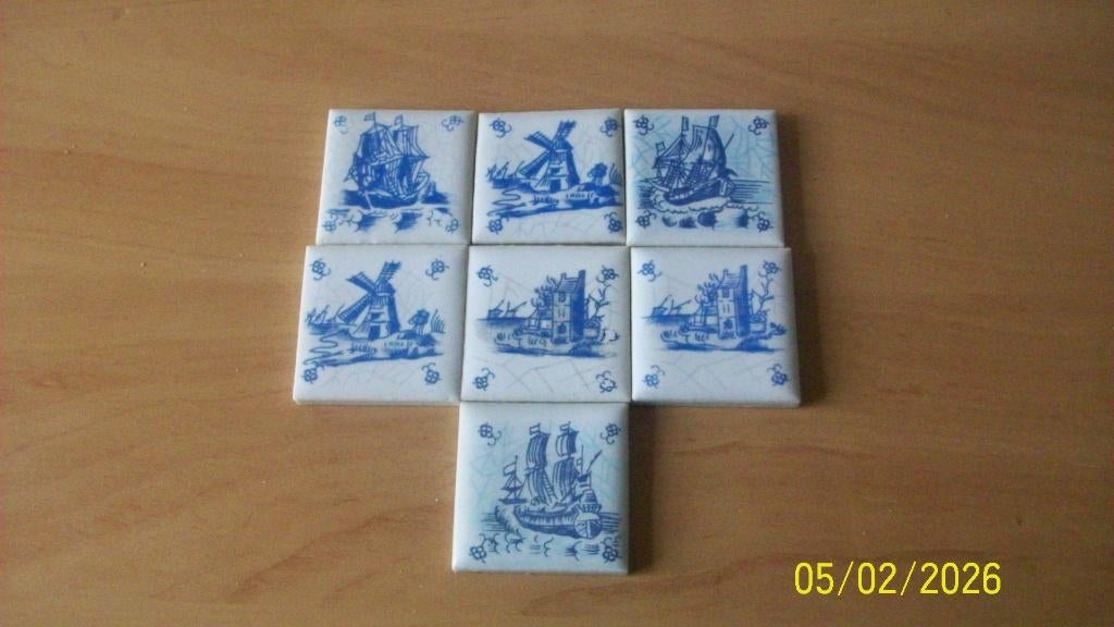 Kleine tegeltjes 4 x 4 cm, Ophalen of Verzenden