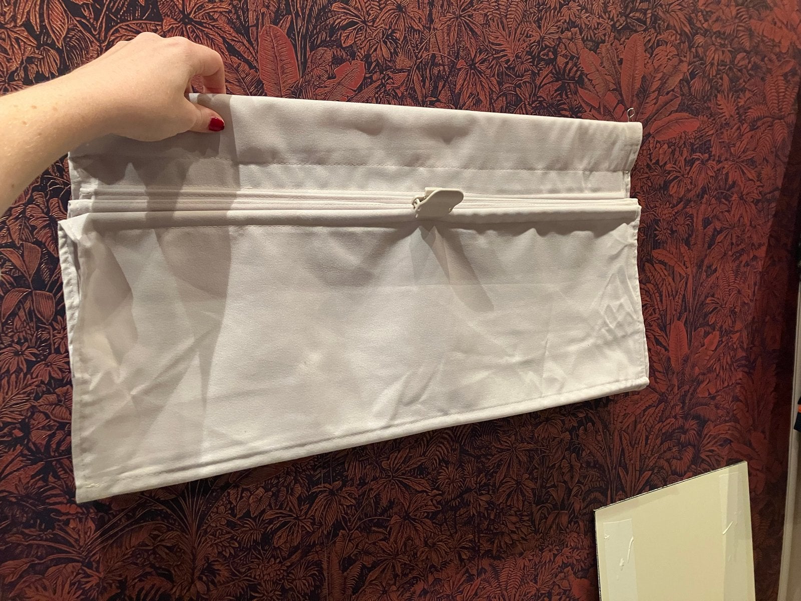 IKEA Ringblomma Vouwgordijn 60x160cm - Z.g.a.n., Huis en Inrichting, Ophalen, Wit, Zo goed als nieuw, Vouwgordijn