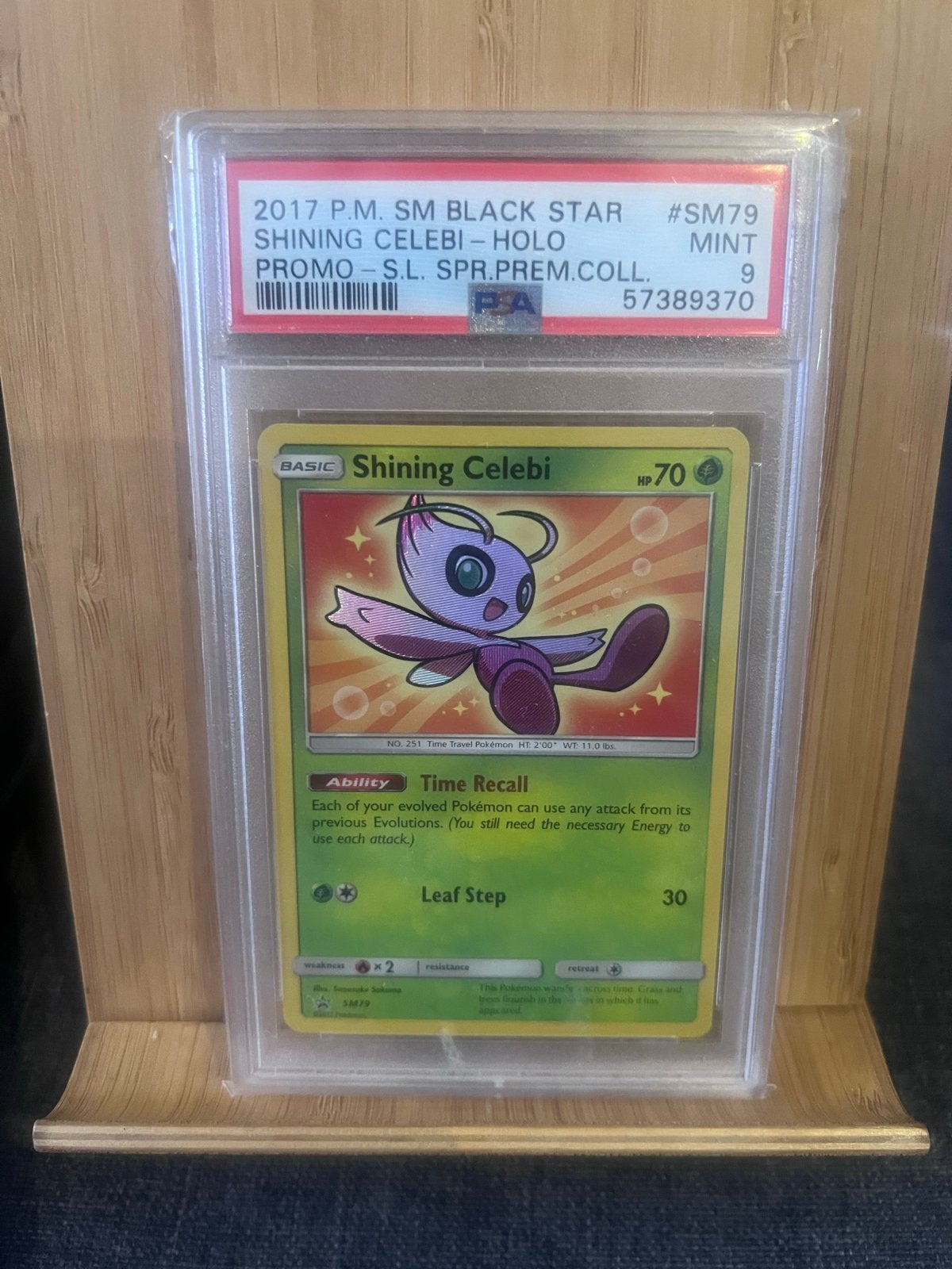 Celebi Shining Holo PSA 9 - Pokémon Kaart, Ophalen of Verzenden, Zo goed als nieuw, Losse kaart, Foil