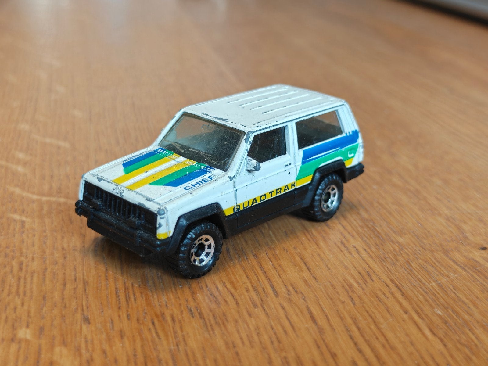 Matchbox JEEP Cherokee Quadtrak WIT, Ophalen of Verzenden, Auto