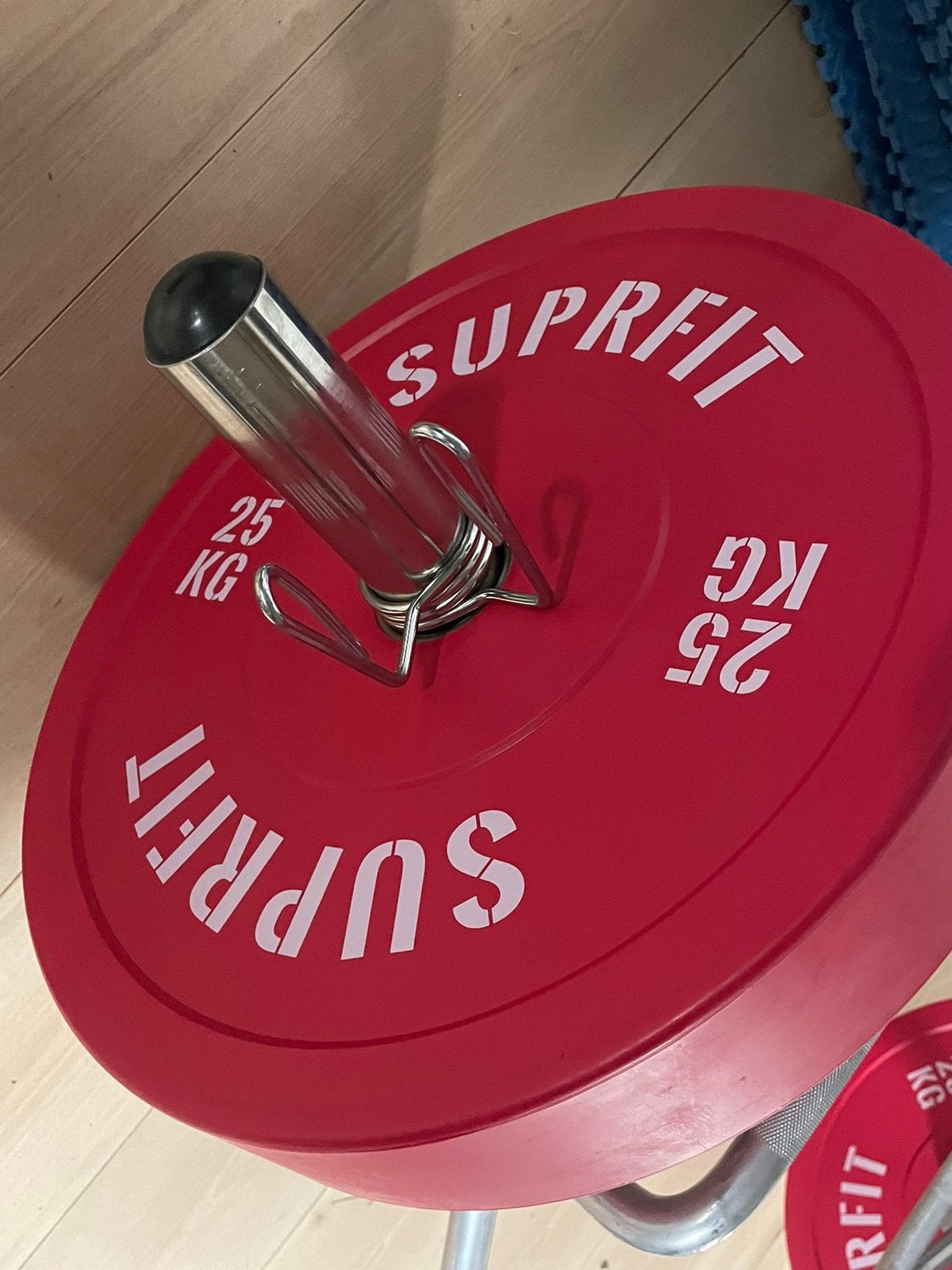 Trap Bar + Bumper Plates nieuw, Ophalen, Zo goed als nieuw