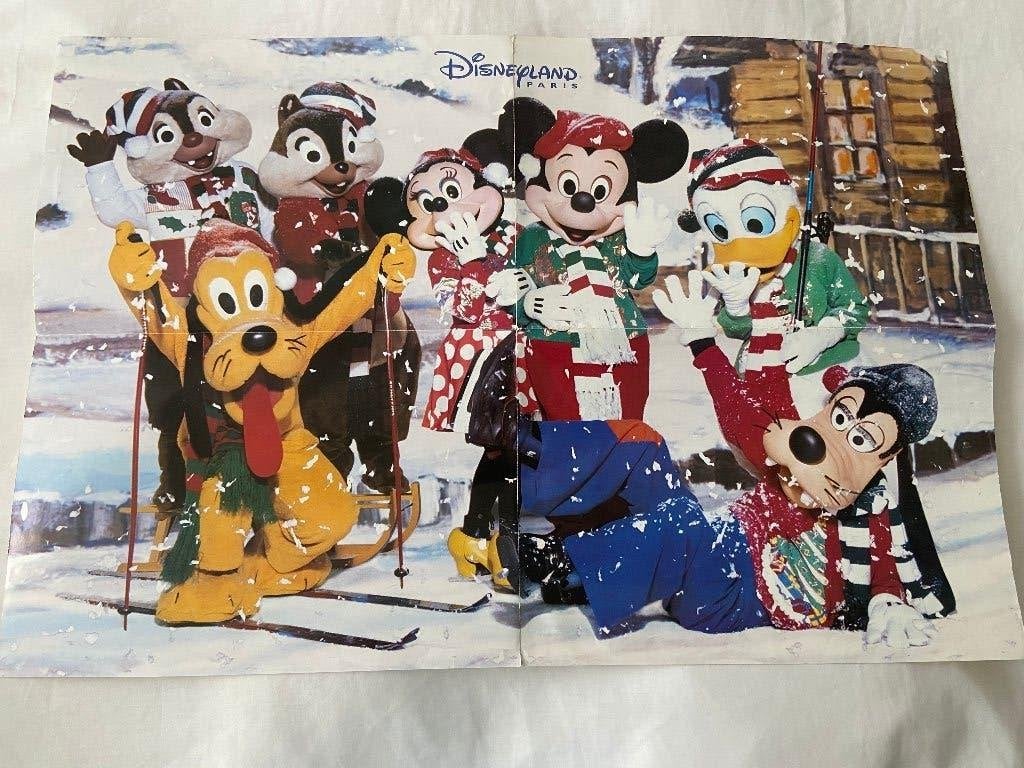 Disney poster Donald Mickey Minnie Pluto Goofy Knabel  Babel, Verzamelen, Ophalen of Verzenden, Mickey Mouse, Nieuw, Beeldje of Figuurtje