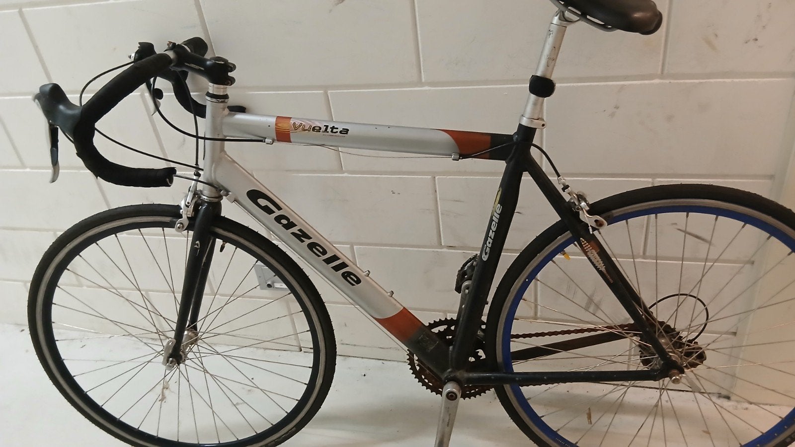 Gazelle Vuelta 7000 series aluminium racefiets, Gebruikt, Velgrem, Aluminium, Ophalen of Verzenden