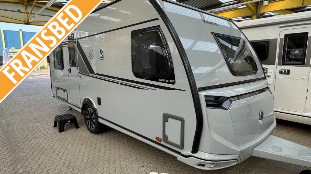 Knaus Sudwind 60 Years 500 FU Frans Bed Campovolo grijs, Caravans en Kamperen, Rondzit, Schokbreker, Bedrijf, Overige typen