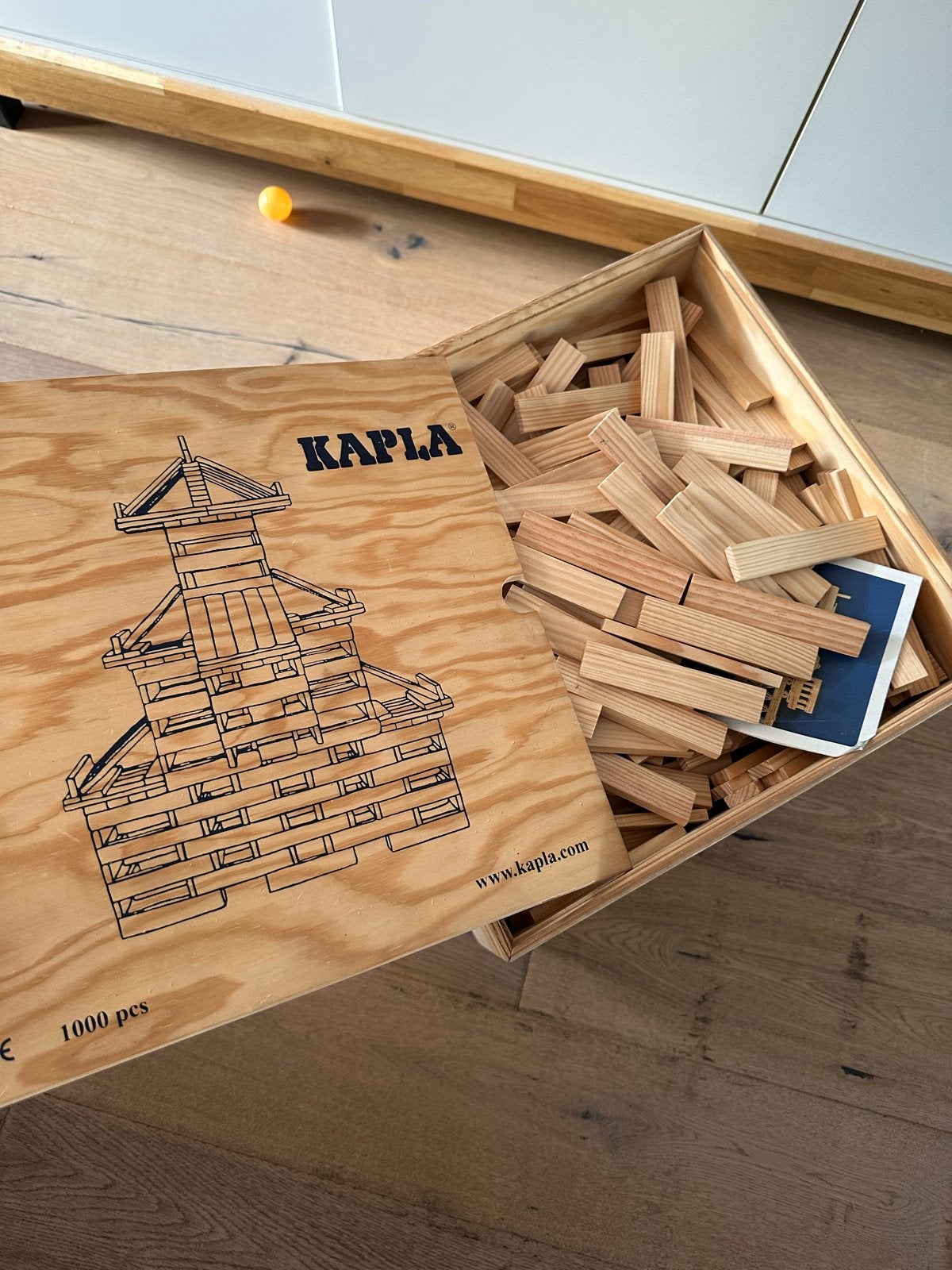 KAPLA 1000 plankjes in houten kist, Ophalen, Gebruikt, Overige merken